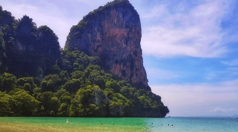 The Beach and cliffs of Railay, Thailand