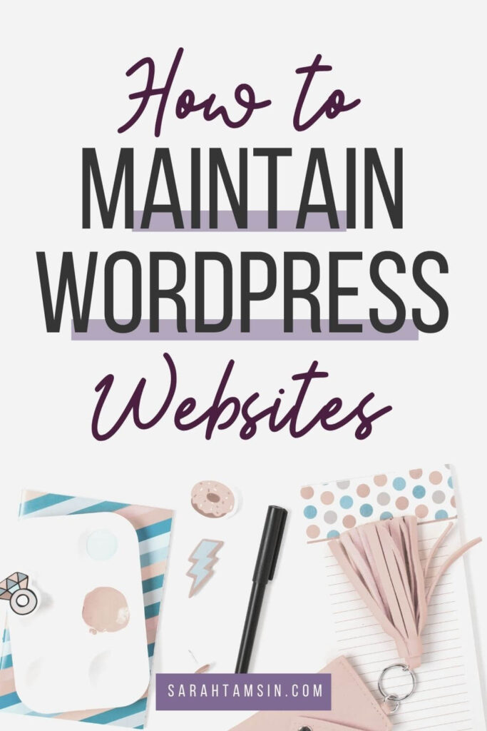 How to maintain a WordPress website